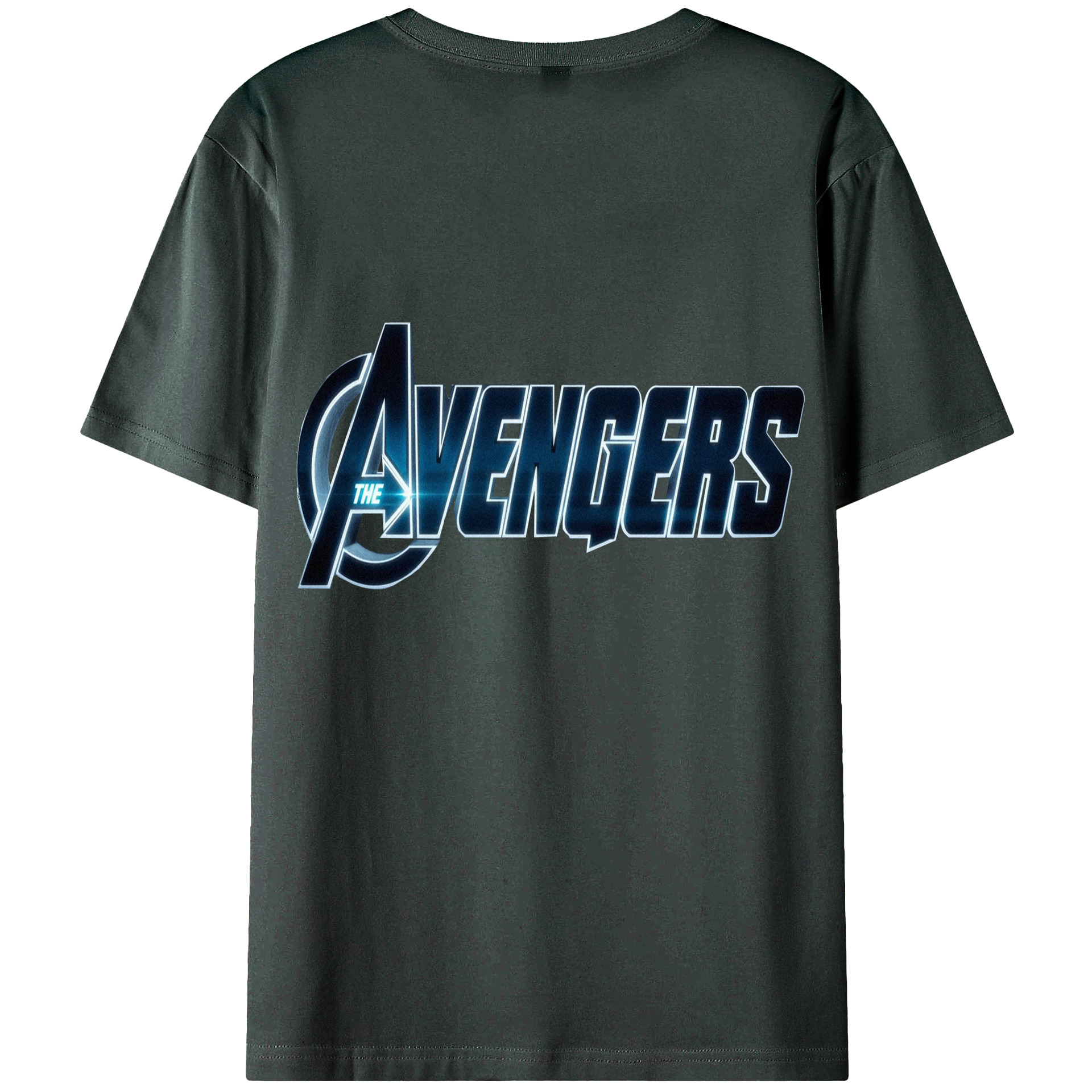 （画像用） アベンジャーズ The Avengers 綿100％ メンズ半袖Tシャツ（バックプリント） 通気性